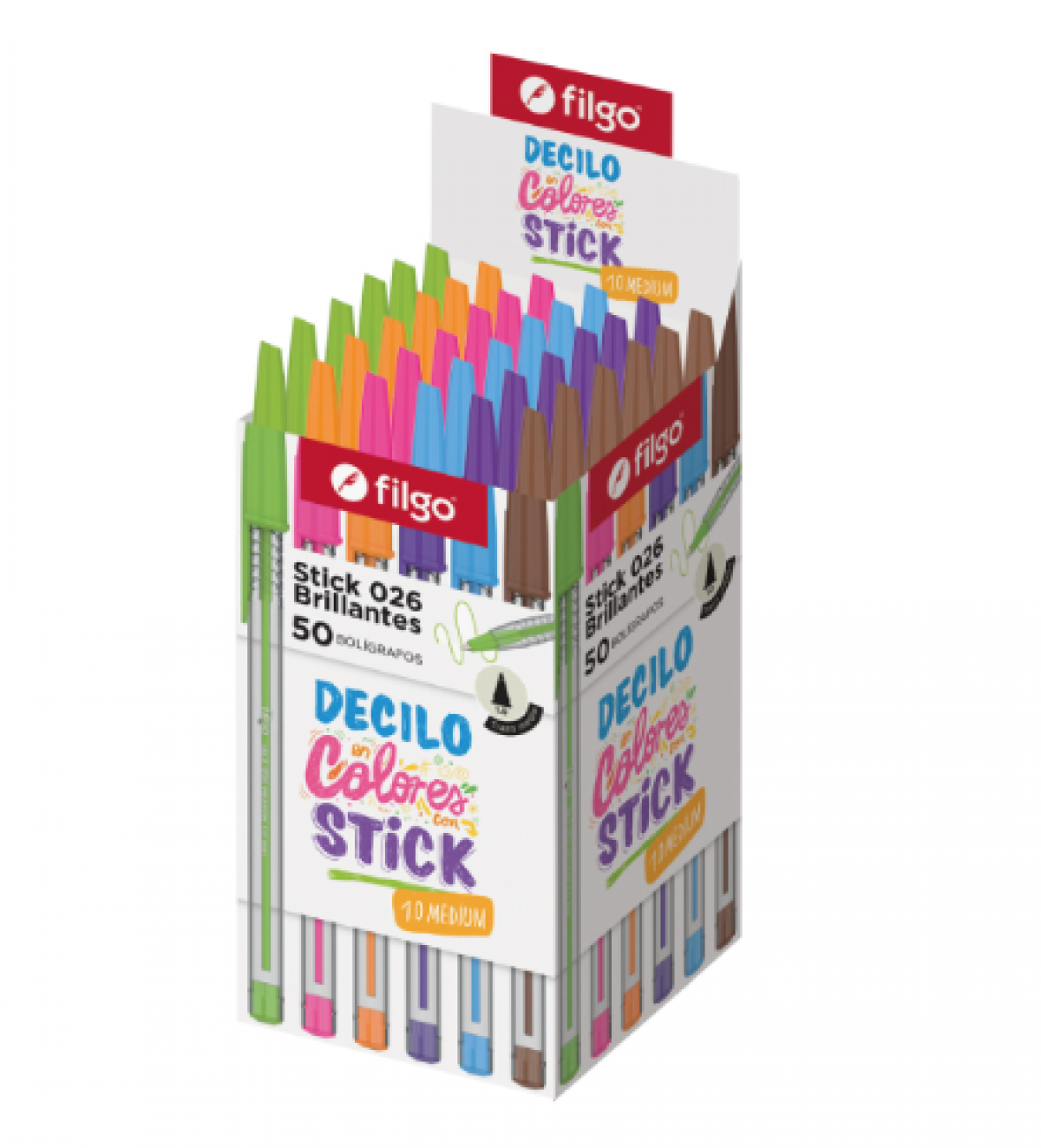 Bolígrafo Filgo Stick 026 brillante por unidad